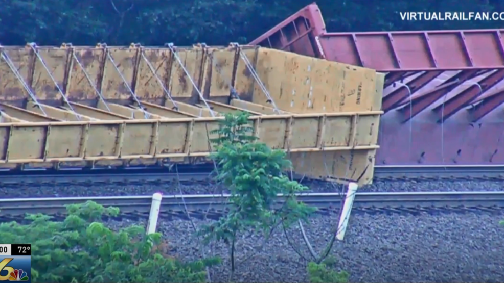 Cleanup underway at the Horseshow Curve after train derailment WJAC