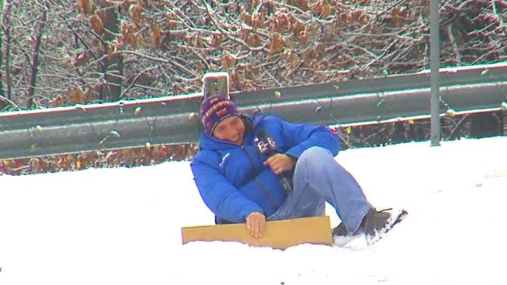 Cardboard sledding after snow hits Green Country KTUL