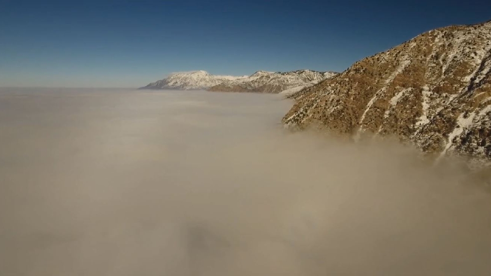 Drone footage shows inversion blanketing Utah KUTV