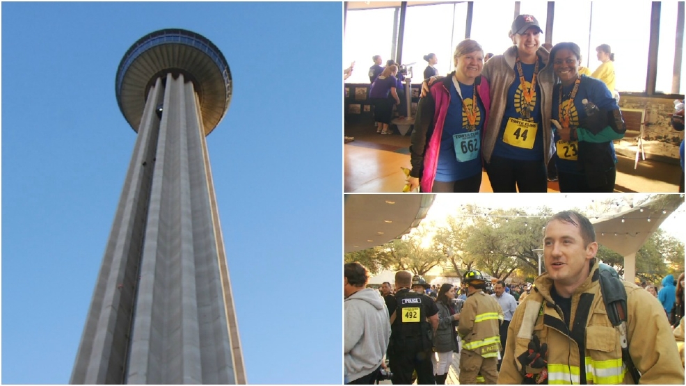More than 1,000 race up steps for the Tower Climb WOAI
