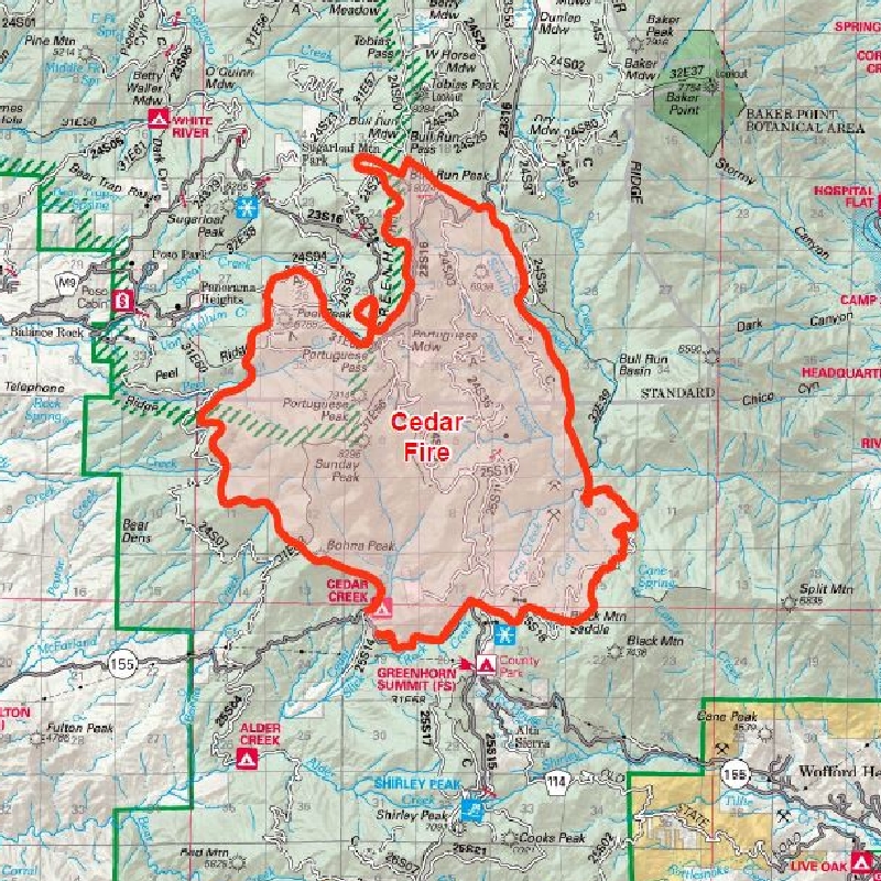 Cedar Fire Prompts Evacuations In Kern Tulare Counties Kbak