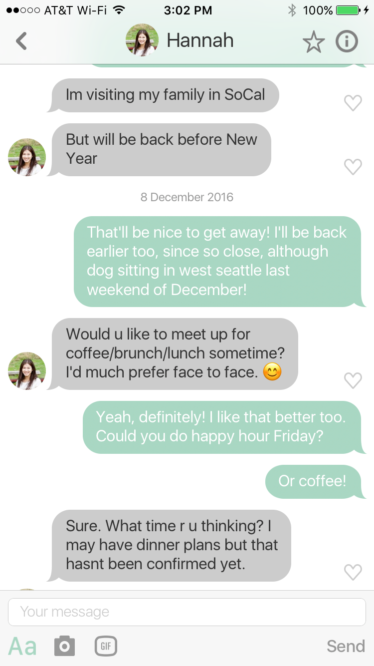 how to end first message online dating