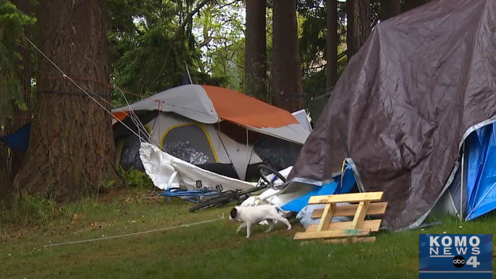 Growing homeless camp at Seattle school sparks fears 210525_komo_broadview_thomson_homeless_camp.jpg
