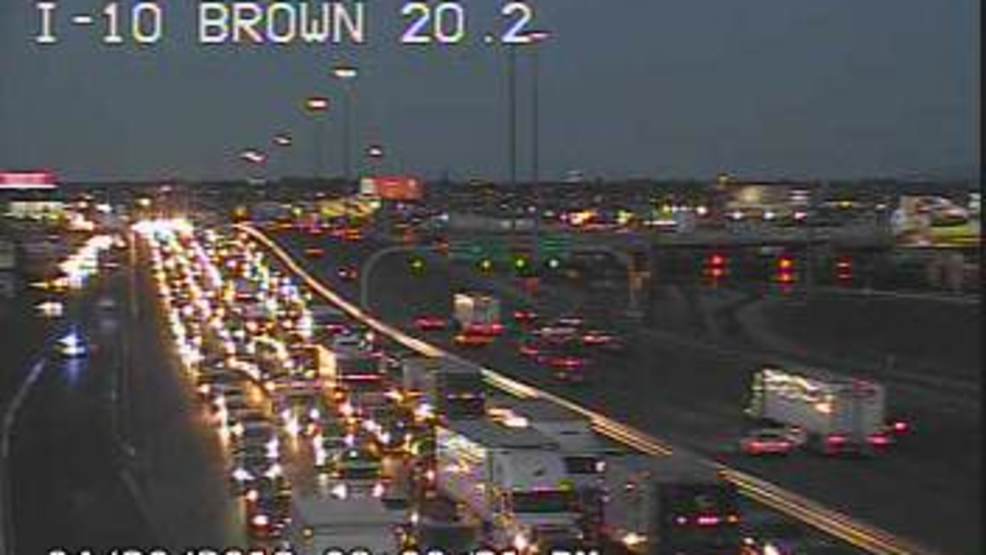 All lanes on I10 west at downtown back open as police dealt with